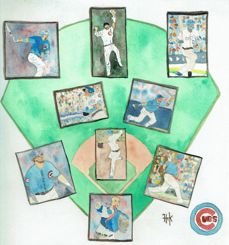 CUBS COLLAGE - PAINTING