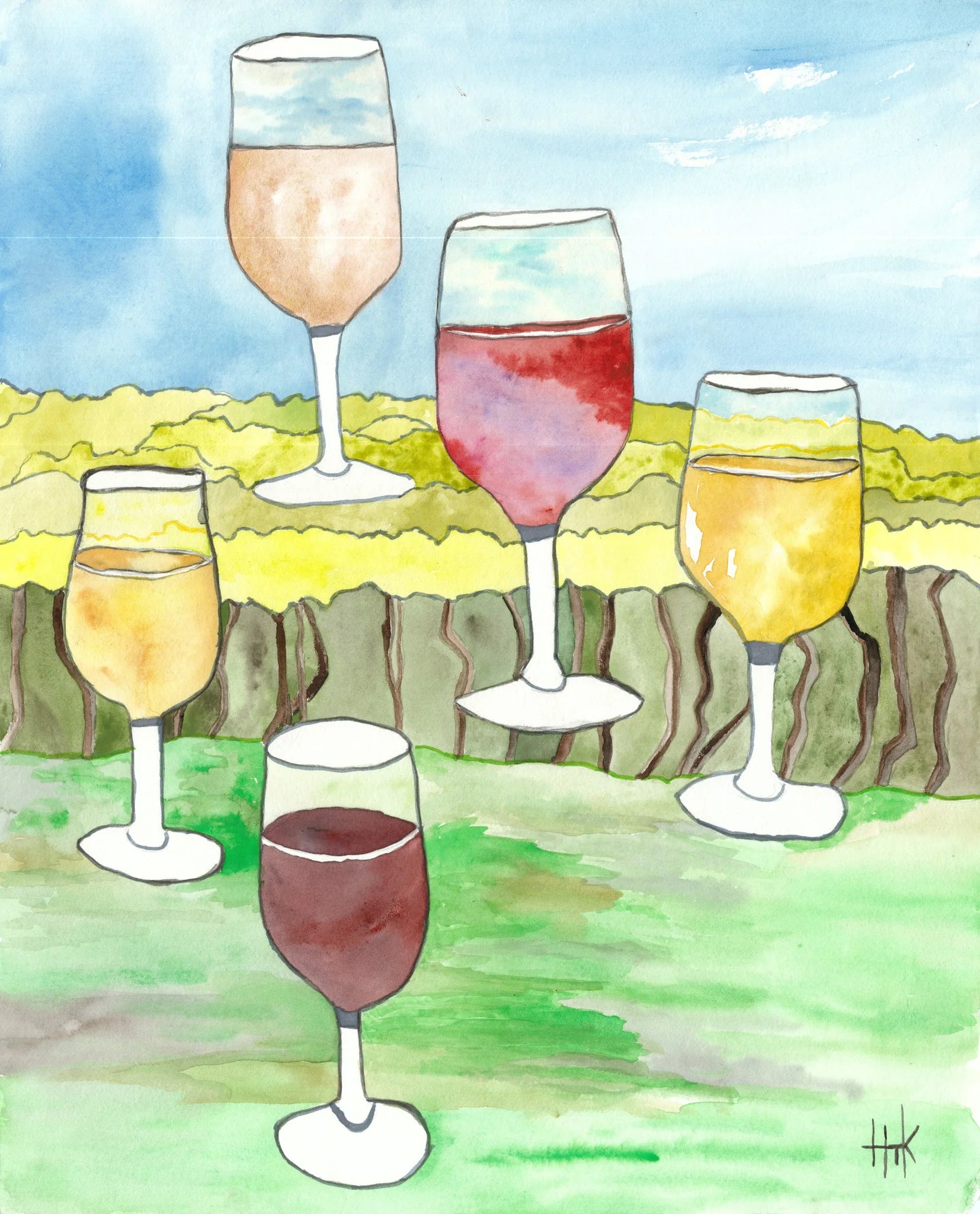 WINE TIME - PAINTING