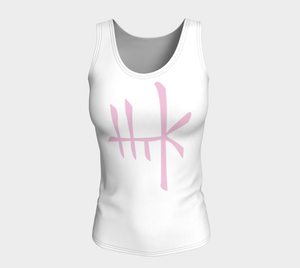 Fitted Logo Tank (Long Fit) - Psychedelic Pink
