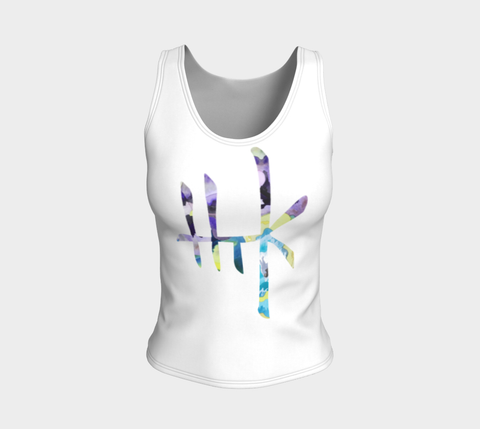 Fitted Logo Tank - Spring Flowers