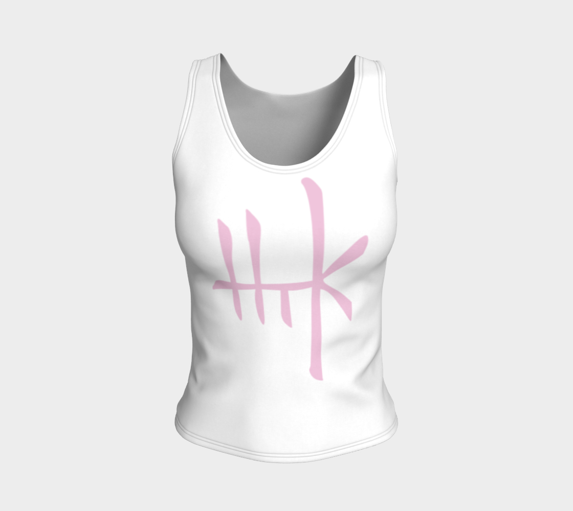 Fitted Logo Tank - Psychedelic Pink