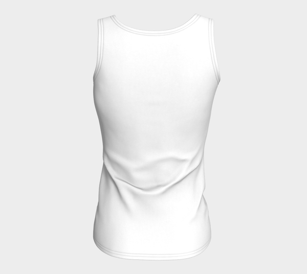 Fitted Logo Tank (Long Fit) - Skyline
