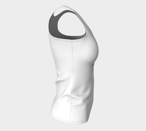 Fitted Logo Tank (Long Fit) - Agua