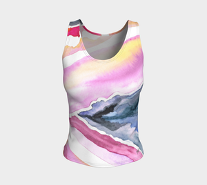 Fitted Tank - Psychedelic Spray
