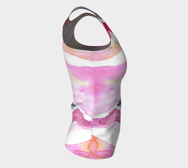 Fitted Tank (Long Fit) - Psychedelic Spray