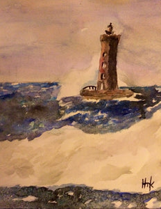 LIGHTHOUSE IN STORM