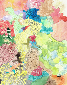 LIVELY GREAT BARRIER REEF - PRINT