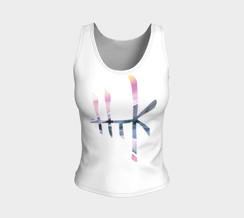 Fitted Logo Tank - Psychedelic Spray