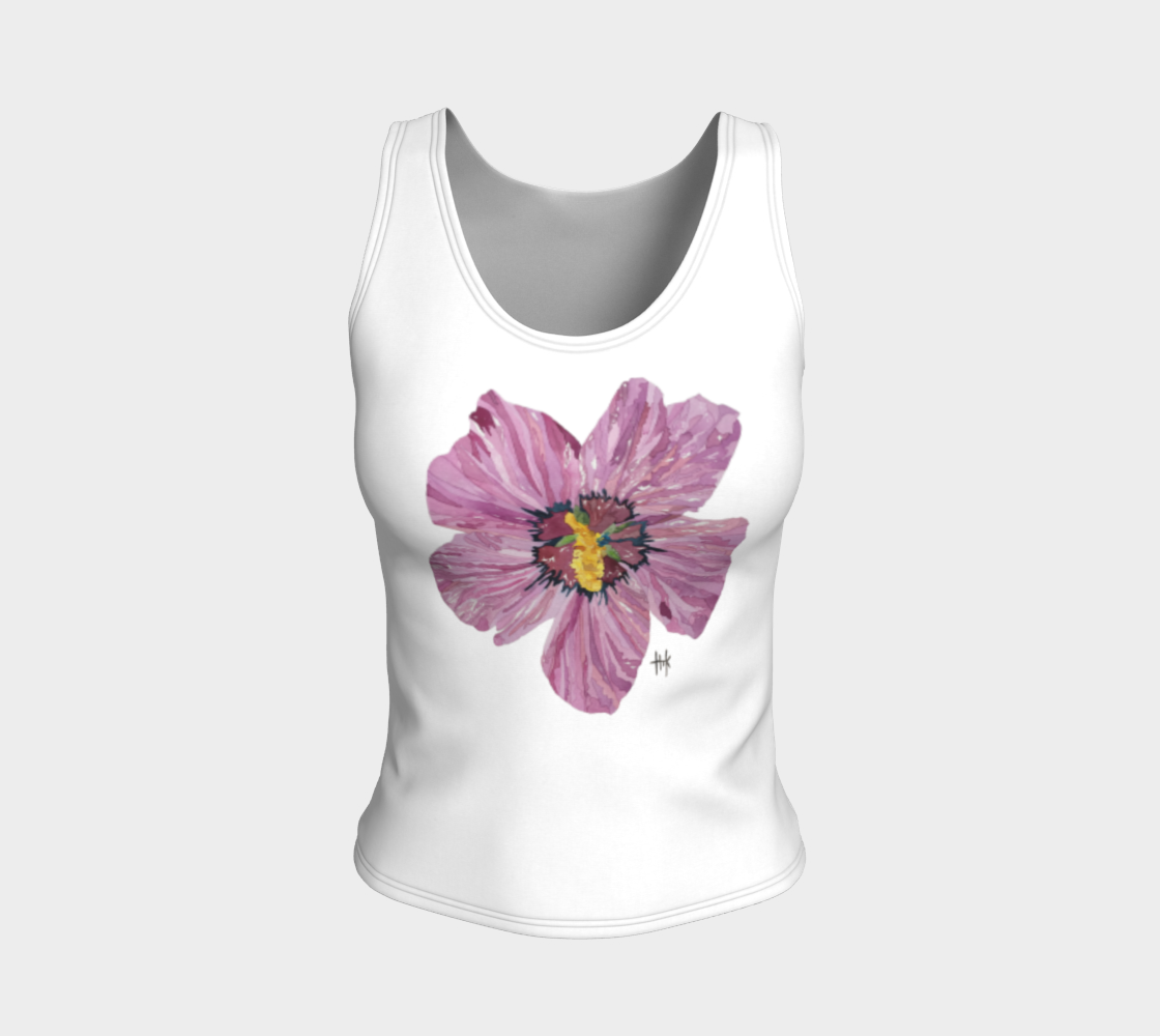Fitted Tank - Fuchsia Flare