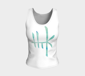 Fitted Logo Tank - Skyline